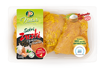 Natur Premium Socni zrezki z gorcico in cesnom atbfree
