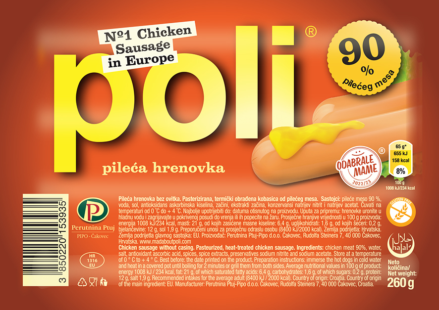 Poli Hrenovka 260g HR GB