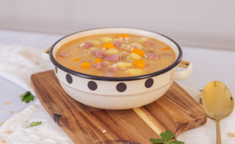 Hribovski ricet s prekajenim mesom 4